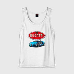 Майка женская хлопок Bugatti, Italy, цвет: белый