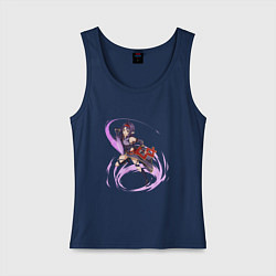 Майка женская хлопок Zekken, цвет: тёмно-синий