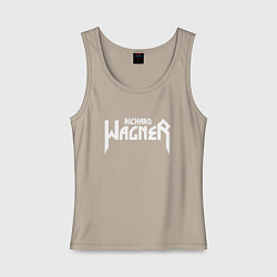 Майка женская хлопок Вагнер, цвет: миндальный