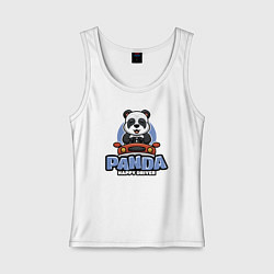 Женская майка Panda Happy driver