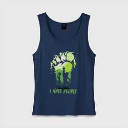 Женская майка Я ненавижу людей