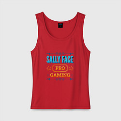 Майка женская хлопок Sally Face PRO Gaming, цвет: красный