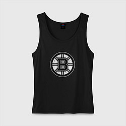 Майка женская хлопок BOSTON BRUINS СЕРЫЙ, цвет: черный