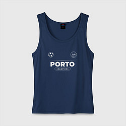 Майка женская хлопок Porto Форма Чемпионов, цвет: тёмно-синий