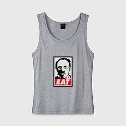 Майка женская хлопок Молчание ягнят, цвет: меланж