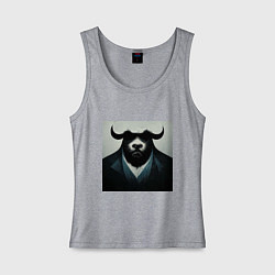 Женская майка Бык гангстер