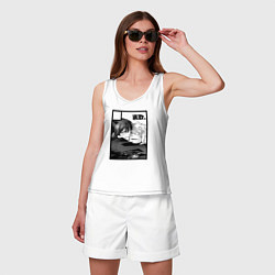 Майка женская хлопок Аллен и Ю - D Gray man, цвет: белый — фото 2