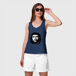 Майка женская хлопок Ernesto Che Guevara, цвет: тёмно-синий — фото 2
