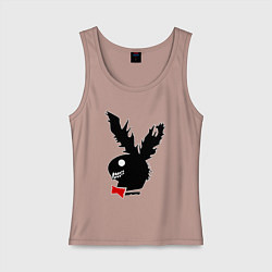 Женская майка Crazy play boy logo