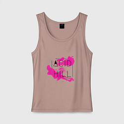Майка женская хлопок Acid hill pink, цвет: пыльно-розовый