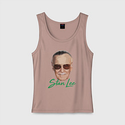 Майка женская хлопок Mister Stan Lee, цвет: пыльно-розовый