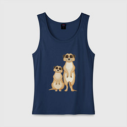 Женская майка Парочка сурикатов