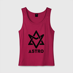 Женская майка Astro black logo