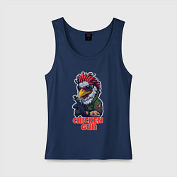 Женская майка Чикен Ган - куриный пистолет