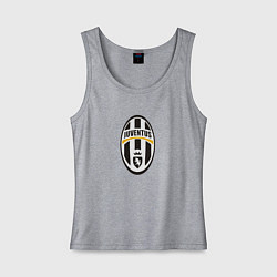 Майка женская хлопок Juventus sport fc, цвет: меланж