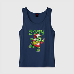 Женская майка Новогодний дракон 2024