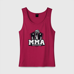 Майка женская хлопок Турнир MMA, цвет: маджента