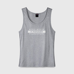 Женская майка Умения айти менеджер