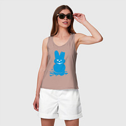 Майка женская хлопок Blue bunny, цвет: пыльно-розовый — фото 2