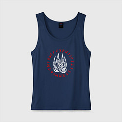 Женская майка Символ волчья лапа в рунах