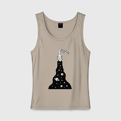 Женская майка Художник космонавт