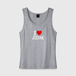 Женская майка I love JDM