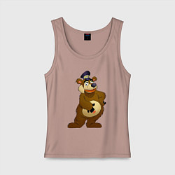 Женская майка Мишка-почтальон