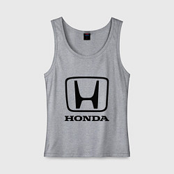 Майка женская хлопок Honda logo, цвет: меланж