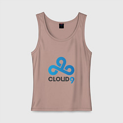 Майка женская хлопок Cloud9, цвет: пыльно-розовый