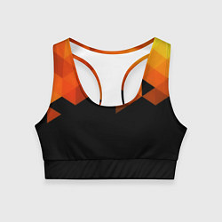 Топик спортивный женский Trianse, цвет: 3D-принт