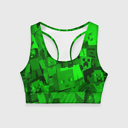 Женский спортивный топ Minecraft game characters