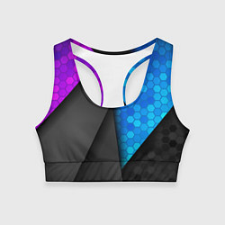 Топик спортивный женский Bona Fide, цвет: 3D-принт