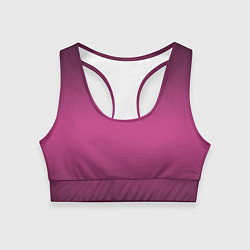 Топик спортивный женский Neon-Fit - Фиолетовый неон, цвет: 3D-принт