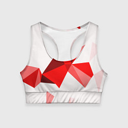 Женский спортивный топ GEOMETRY RED