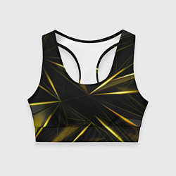Топик спортивный женский Текстура, цвет: 3D-принт