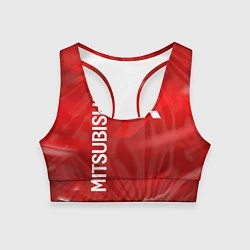 Топик спортивный женский MITSUBISHI, цвет: 3D-принт