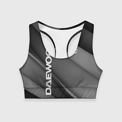 Топик спортивный женский DAEWOO, цвет: 3D-принт