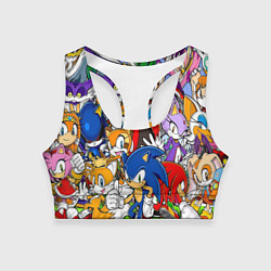 Топик спортивный женский Sonic, цвет: 3D-принт