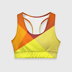 Женский спортивный топ Оранжевые углы