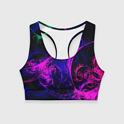 Топик спортивный женский GambaTR, цвет: 3D-принт