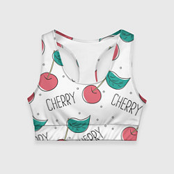 Женский спортивный топ Вишенки Cherry