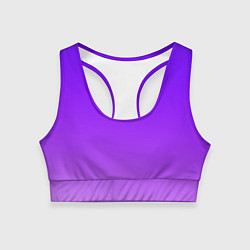 Топик спортивный женский Фиолетовый космос, цвет: 3D-принт