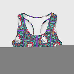 Топик спортивный женский Маленькие Единорожки, цвет: 3D-принт