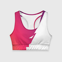 Топик спортивный женский Обертка и Задний фон, цвет: 3D-принт