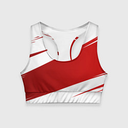 Топик спортивный женский Ломкие линии, цвет: 3D-принт