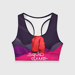 Топик спортивный женский Игра в кальмара сериал, цвет: 3D-принт