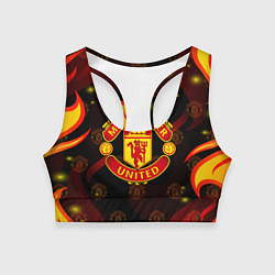 Женский спортивный топ MANCHESTER UNITED FIRE STYLE SPORT ПЛАМЯ