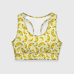 Топик спортивный женский Банановый Бум, цвет: 3D-принт