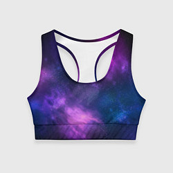Топик спортивный женский Космос Galaxy, цвет: 3D-принт
