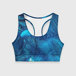 Топик спортивный женский Синий абстрактный фон, цвет: 3D-принт